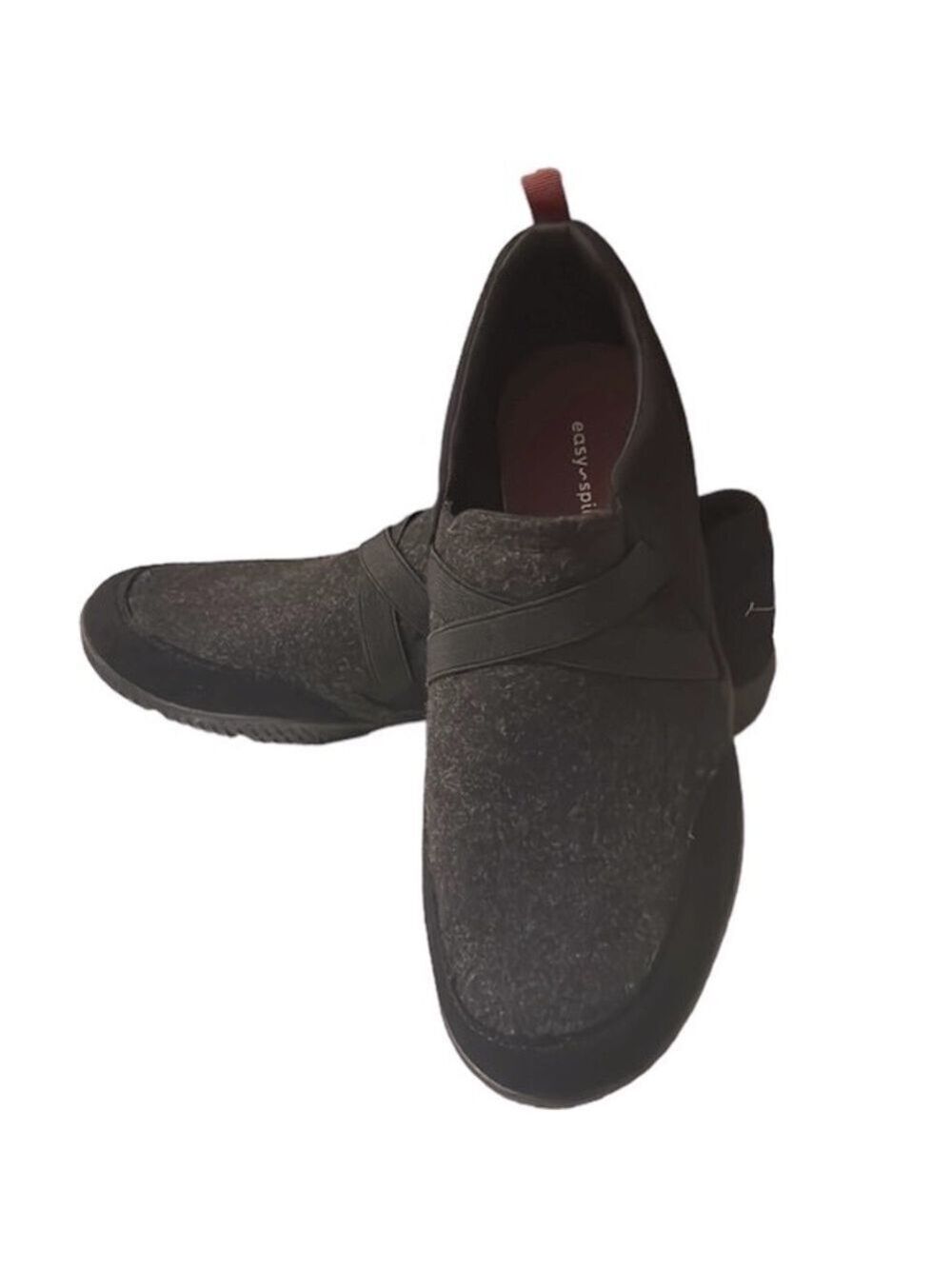 EASY Spirit Brenna Casual Walking Shoes Gray and Black Size 10W